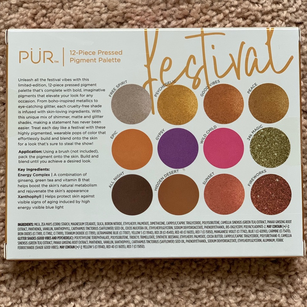 PUR Festival Eyeshadow Palette NWT
